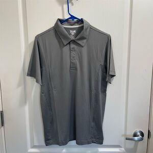 Team 365 Men's XS Gray Moisture-Wicking Polo Shirt Golf Casual